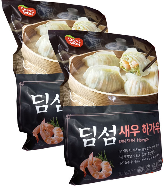 동원 딤섬 새우하가우, 1.2kg, 2개