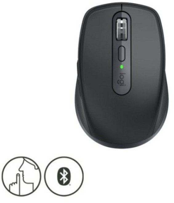 로지텍 코리아 무선 마우스 MX ANYWHERE 3S, 910-006935, 블랙