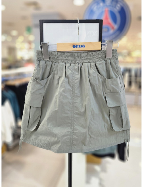 에스핏 이월상품 특가할인 토들러 여아 주니어 여름 데일리 스포티룩 셔링 카고 스커트 SJZ303FFSK02