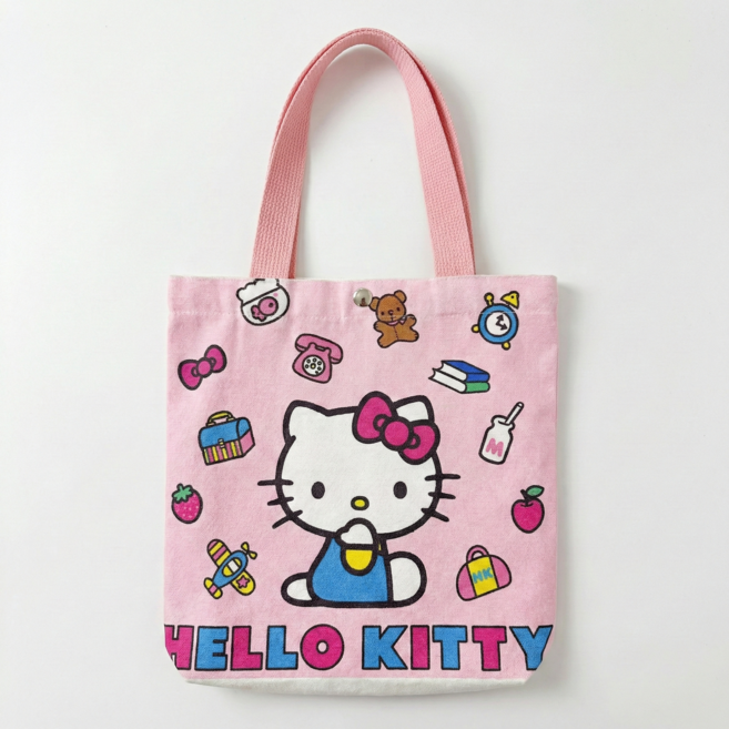 산리오 헬로키티 에코백 미니백 3종 도시락가방 산책 가방 보조주머니