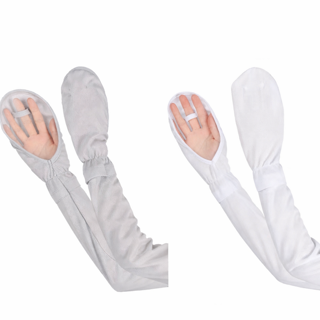 지엠앤 1+1자외선 차단 냉감 쿨토시 고급형 손등덮개, 화이트+그레이, 1개