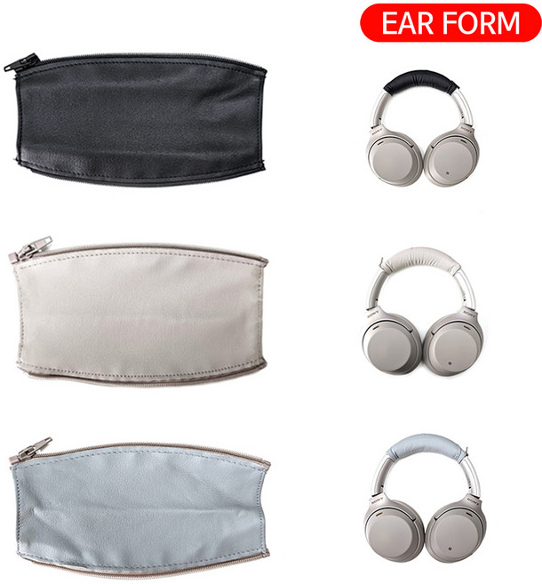 이어폼 소니 호환 wh 1000xm3 1000xm4 헤드셋 커버 가죽 헤드폰 헤드 밴드, 블랙 H925