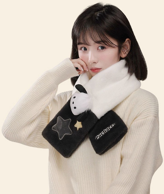 산리오 라이센스 따뜻한 털 목도리 겨울목도리