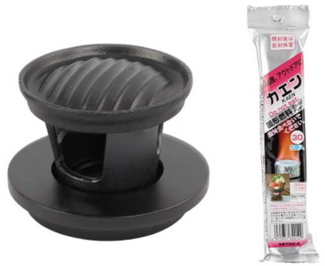 국산 초미니화로 그릴 세트 (카엔고체연료 30g 5개) 가정용 캠핑 혼술