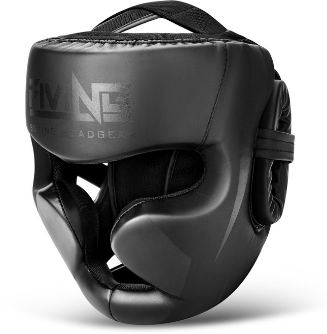 FIVING 복싱 헤드기어 킥복싱 mma 태권도 머리보호대, 1개, 블랙