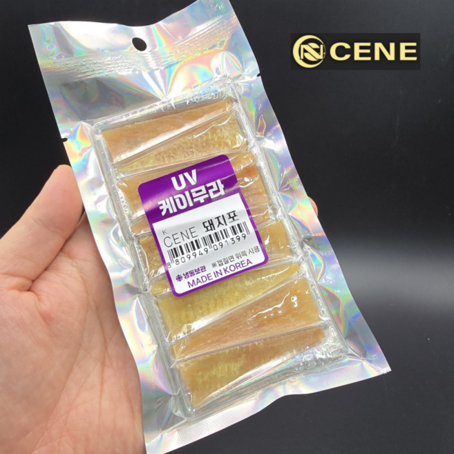세네 UV케이무라 돈피포 낚시용 돼지껍데기포 돼지포 학꽁치포 장어포 대용 미끼, 1개