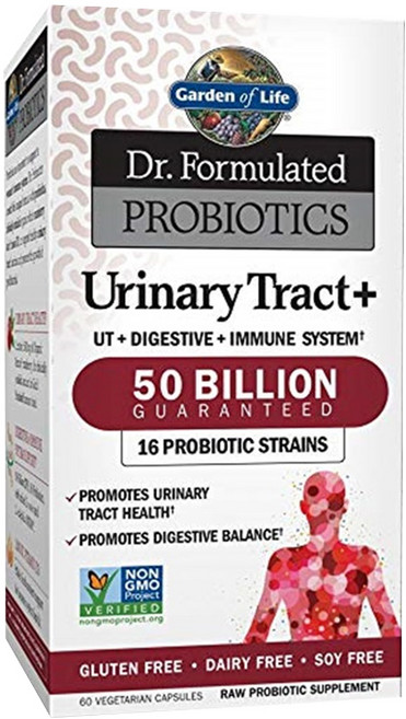 Garden of Life Urinary Tract Plus益生菌素食膠囊, 60顆, 1罐