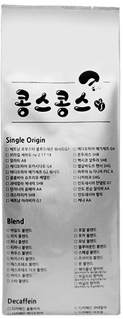 콩스콩스 베트남 로부스타 블루드래곤 워시드 G1 원두커피, 1kg, 원두콩상태(갈지않은원두), 1개