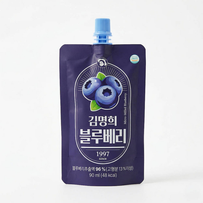 갈아만든 김명희 블루베리즙 90ml 30포, 30팩, 30개