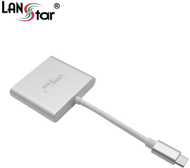 랜스타 USB3.1 to HDMI 멀티포트 3.1+3.0 Silver