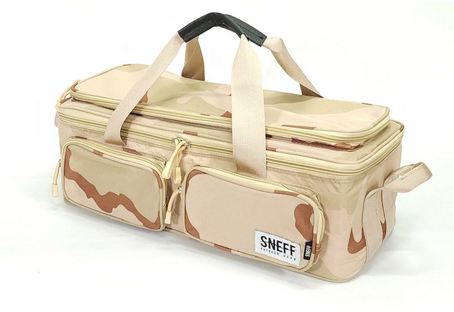 스네프 캠핑 사각팩가방 단조팩 공구 낚시수납가방, 05.멀티 사각팩가방 베이지멀티캠