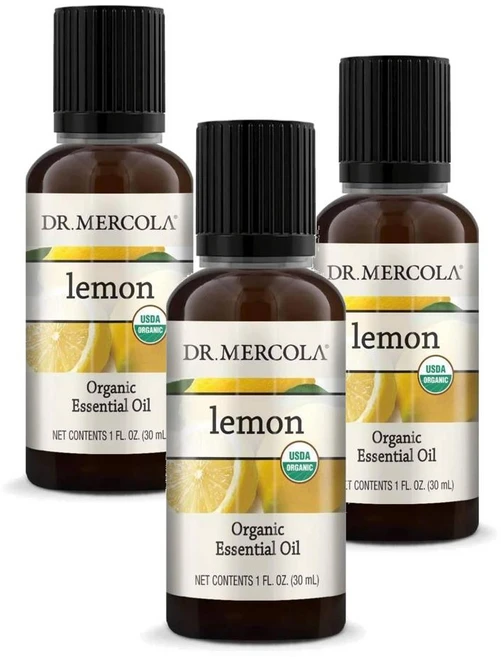 닥터머콜라 레몬 아로마 에센셜오일 Dr. Mercola Lemon Citrus Essential Oil, 3개, 30ml - 쿠팡