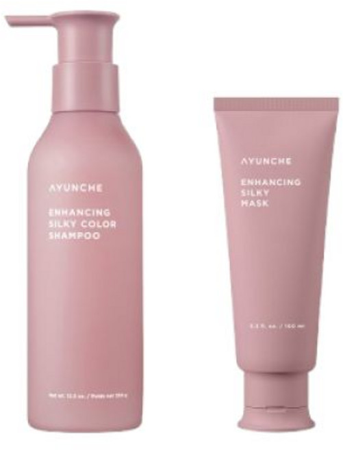 아윤채 인핸싱 실키 헤어케어 2종 (샴푸 350g + 마스크 100ml) 1세트