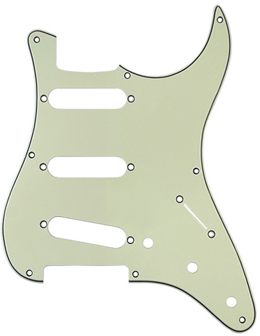 펜더 57 Vintage 스트랫 호환 픽가드 싱싱싱 8홀 Fender Pickguard Mint Green, 1개