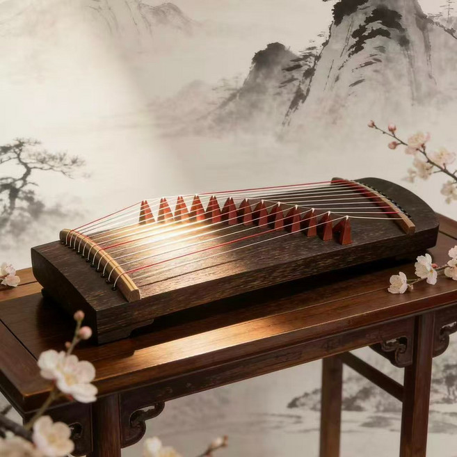 미니가야금 13현 입문자용 연주용 교육용 국악기, 1개, 목색