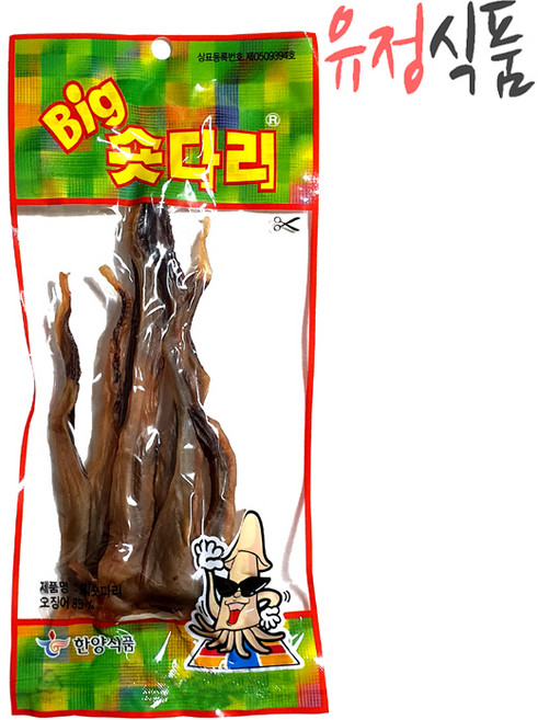 [유정식품] 빅숏다리, 20g, 1봉