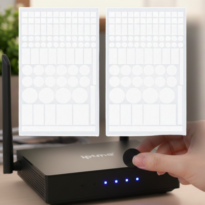 워커앤트 1+1 LED 불빛차단 암막스티커 빛차단스티커 2장 1세트, 화이트1+1