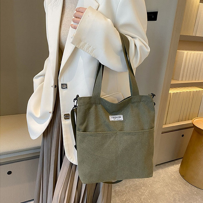 올더무드 데일리 캔버스 에코백 숄더백