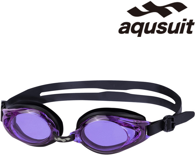 국내생산 아퀴스트 김서림방지 안티포그 수경 성인 아동 어린이 초등 물안경 실내수영장 생존수영용품 TG-1510, 1개, 퍼플블랙
