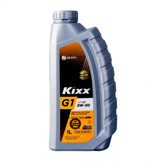 [2개입 묶음] GS칼텍스 Kixx G1 4싸이클 모터오일 킥스 API SP 5W-30 가솔린 4행정 엔진오일 1L, 1ml, 0W-20, 2개