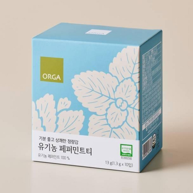 올가 유기농 페퍼민트티(1.3gx10입) 13g, 1.3g, 10개입, 4개
