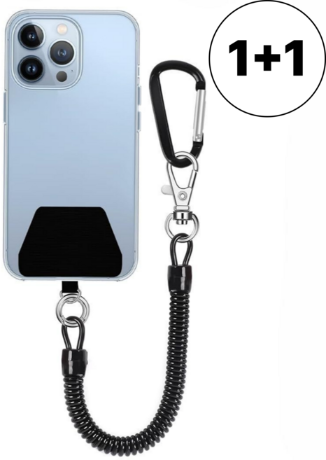 포마운트 휴대폰 도난방지 스트랩 패키지, 2개, 블랙