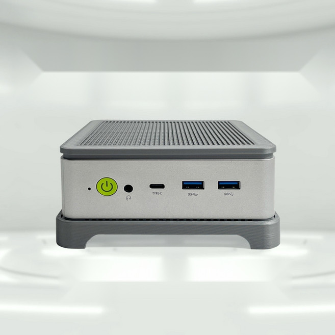 GMKtec GMK M6 K5 K6 K7 K8 K9 M5Pro 모드킷 쿨링 커스텀 개조 받침대, 수직 스탠드(ABS 실버)