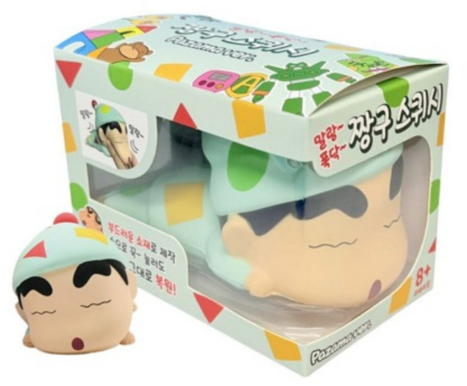 짱구는못말려 손장난감 말랑이 짱구파자마스퀴시1개 잠옷, 1개