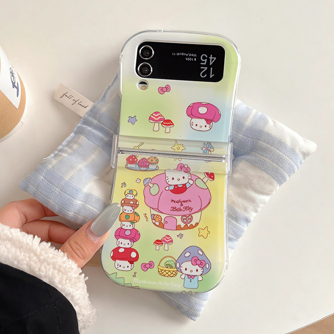 휴대폰 케이스 갤럭시 z플립5 3 4 6 힌지보호 실리콘 버섯집