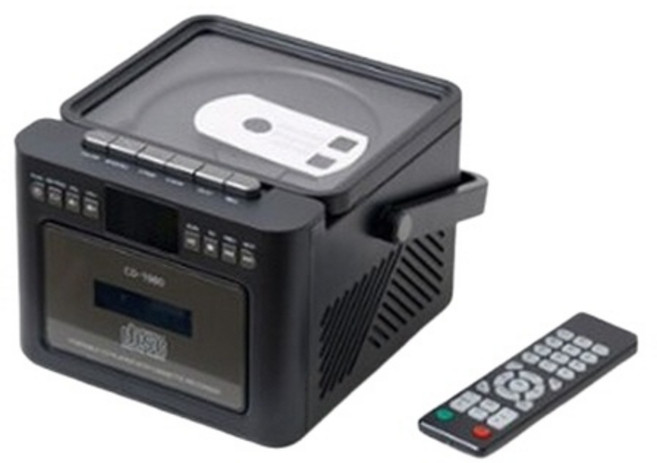 (롯데알루미늄주) CD 라디오 카세트 CD-1980 양방향 블루투스 라디오 CD USB SD플레이어 블랙