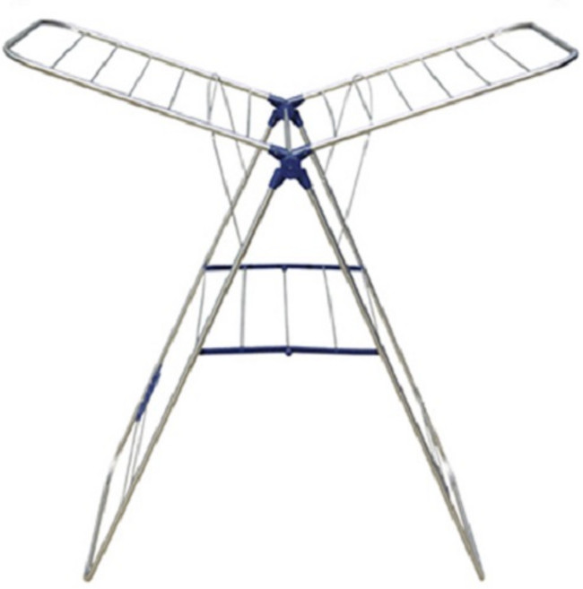 1단 Y형 접이식 빨래건조대 미니 중형 소형 스테인리스 수건 신발건조, 1개