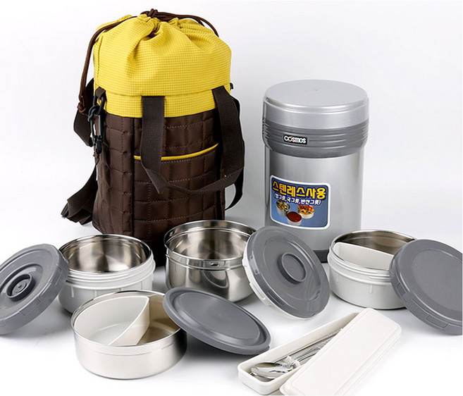 보온도시락 보온병 보온 물통 스테인레스 수능 등산 캠핑 학생 도시락, 18.점보도시락(올스텐) WJ-386, 1개
