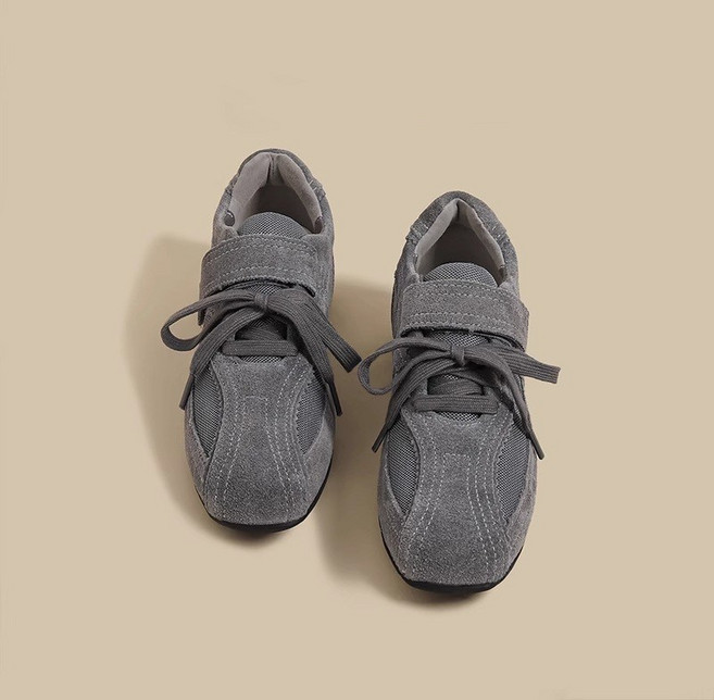 POMTOR 여성 운동화 편안한 플랫 벨크로 스니커즈