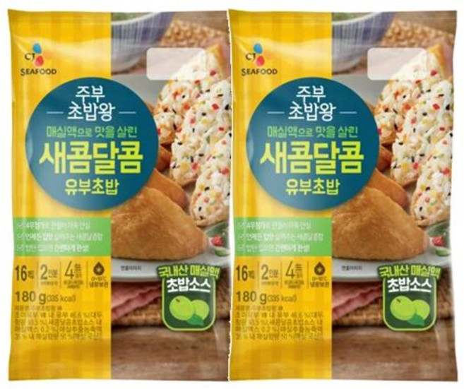 cj 주부초밥왕 새콤달콤 180g 4개