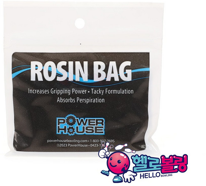 파워하우스 로진백 / 땀 제거 / 그립력 향상 제품 / 미끄럼 방지 / 우수한 그립력 / MADE IN USA, 1개
