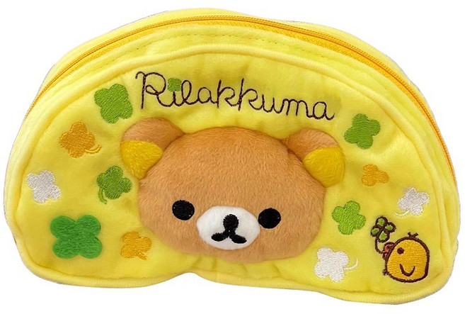 옐상 리락쿠마 클로버 필통파우치 2종, 1개, 리락클로버