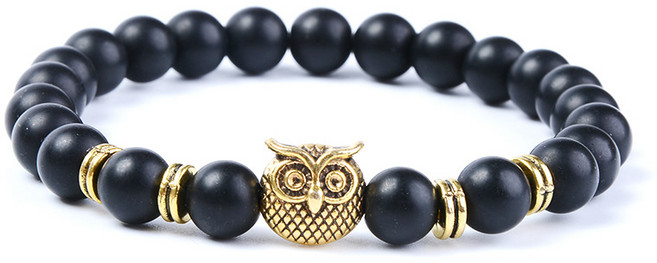 [1+1] 남자여자 행운 부엉이 팔찌