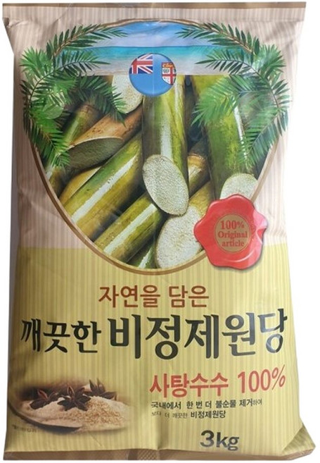 (3kg x 4개입) 천연비정제원당1박스//원당/기능성/설탕/대체/디저트/떡제조/마리네이드/분말/머핀/, 3kg, 4박스
