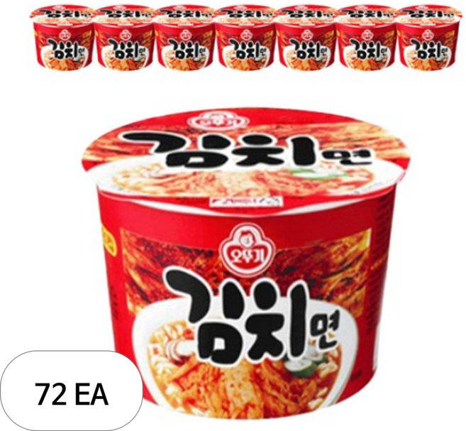 오뚜기 김치면 용기 105 g, 72개