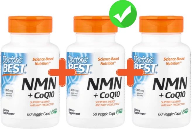 Doctors Best NMN + CoQ10 150mg 베지 캡슐 60정, 3개 - 쿠팡