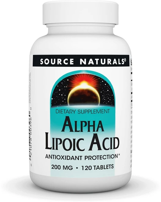 소스내추럴스 알파리포산 200mg 120정 칼슘, 1개 - 쿠팡