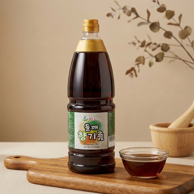 담백하고 진한 향기름 들기름 가성비, 1개, 1.8L