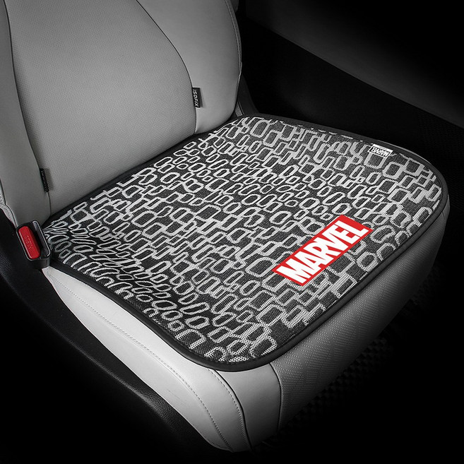 베베카 마블히어로 여름자동차통풍쿨시트 3D매쉬 자동차방석 차방석 카방석 사계절사용 쿨매트 통풍 전차종 싼타페 스타렉스 스포티지 suv, 1개, Marvel