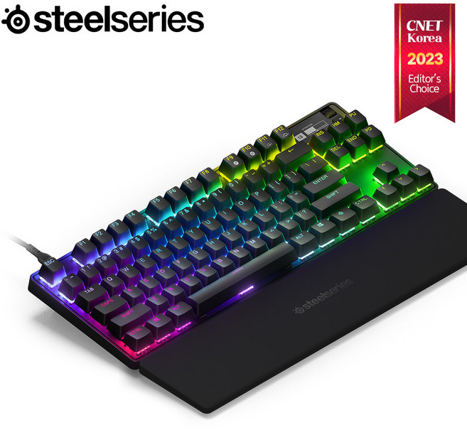 스틸시리즈 Apex Pro TKL (2023) US 기계식 유선 게이밍 키보드 64856, 텐키리스, BLACK, APEX PRO TKL/64856, 마그네틱축(자석축)