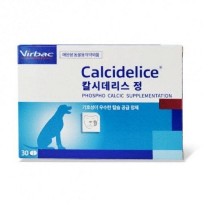 버박 반려동물 칼시데리스 영양제, 30정, 뼈/관절강화, 1개