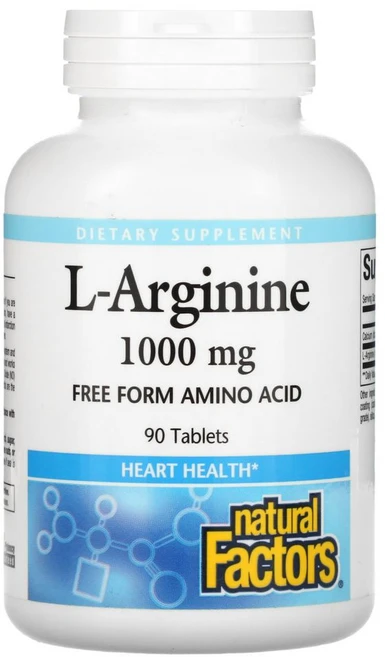 내추럴 팩터스 L-아르기닌 500mg 180정, 1박스 - 쿠팡