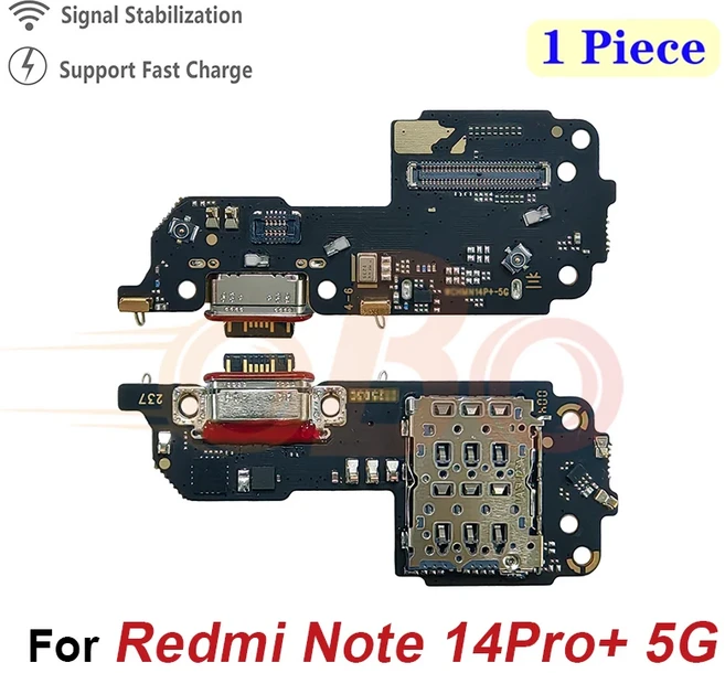 호환 샤오미 레드미 노트 14 프로 플러스 + 충전 커넥터 케이블 수리 부품 (1개), 01 Note14ProPlus-5G