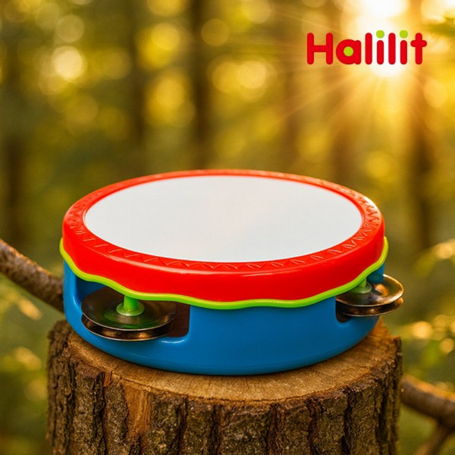 [할릴릿] 영유아 악기 놀이 23종 / 악기 총출동! 아기 음악가의 첫 콘서트 세트, 08_드럼탬버린, 1개