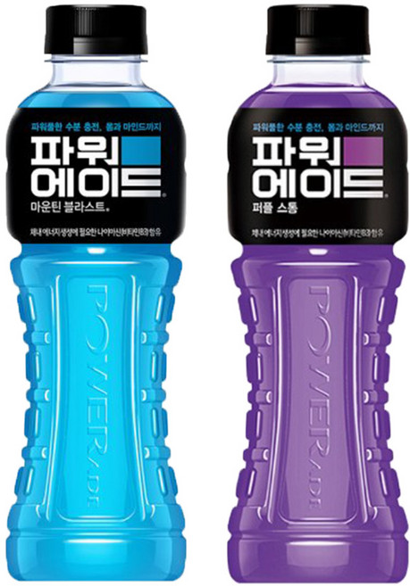 파워에이드 600ml 2종 마운틴3+퍼플3 총6개, 6개