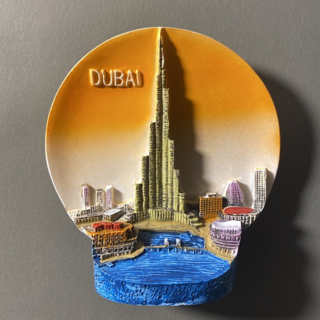 GMZZ 냉장고 자석 마그넷 마그네틱 세계 여행 기념품 관광 컬렉션, 58-두바이